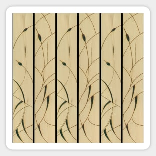 Cattails - Solar Etched Design Sticker